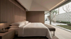 مجموعة أثاث غرف النوم من خشب الرماد الصلب لأثاث الفنادق 5 نجوم 