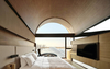الصين بالجملة فندق الميزانية خشبي حجم التوأم سرير الملك اللوح الأمامي لوحة غرفة نوم مجموعات أثاث غرفة الفندق
