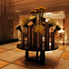 أثاث الفندق الصين الصانع طاولة اللوبي الخشبية الصلبة الأثاث حسب الطلب للبيع
