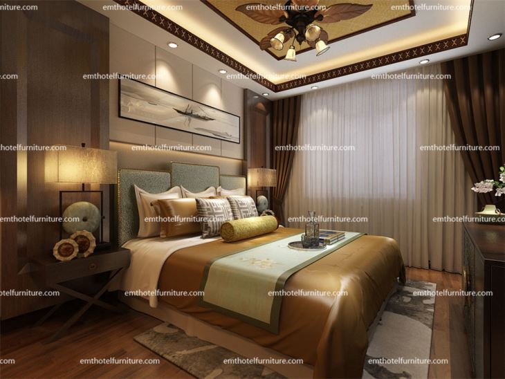 مجموعة أثاث غرف النوم الملكية لفندق 5 نجوم