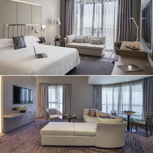 أثاث الفندق دبي المستخدمة 4 نجوم أثاث غرفة نوم فندق جناح الأعمال مجموعة غرفة