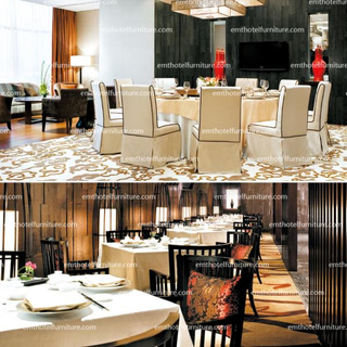 الجملة الأثاث الخشبي الصلب كراسي وطاولات المطاعم المخصصة