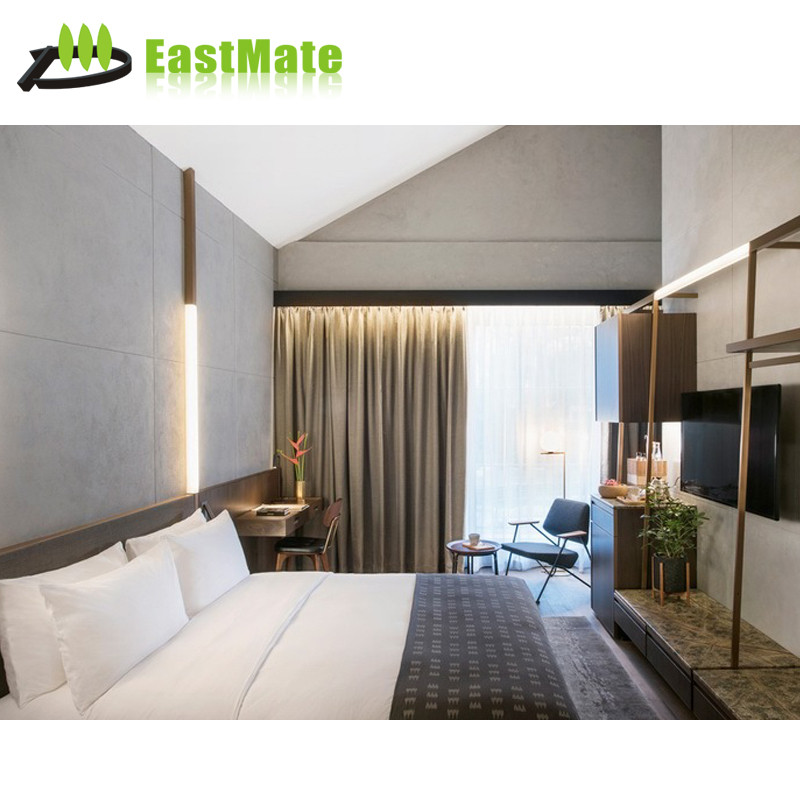 جودة عالية تصميم فندق 5 نجوم غرفة نوم الملك الحجم نوم الخشب الرقائقي الأثاث