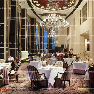 أثاث خشبي أبيض صلب كراسي وطاولات مطعم مخصصة