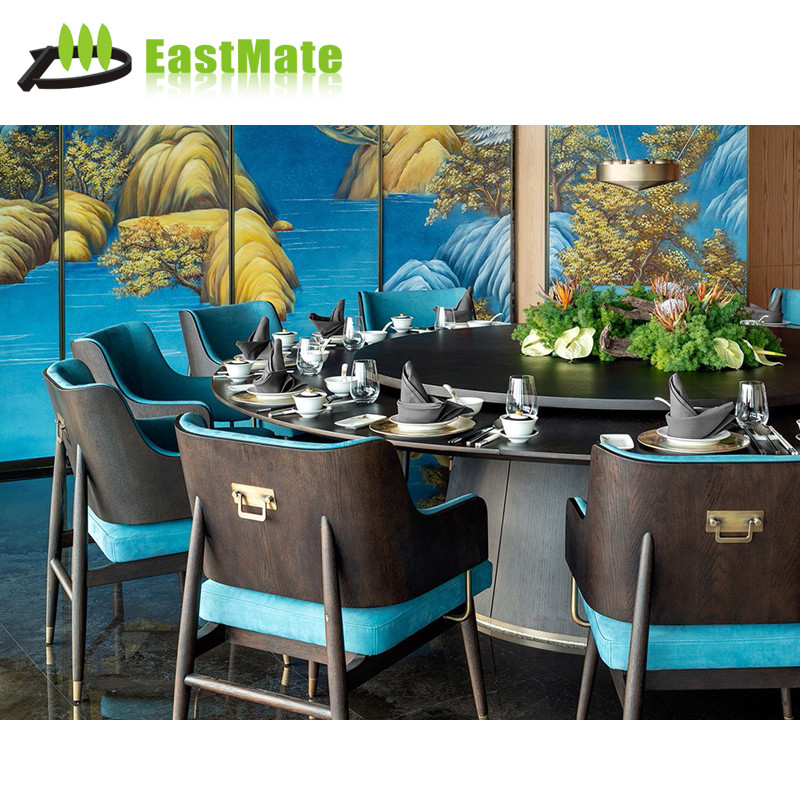 الراقية E1 الصف لوحة مطعم صيني أثاث طاولة مستديرة 