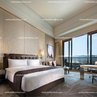 تصميم الضيافة King Furniture من الخشب الصلب لغرف النوم في الفنادق