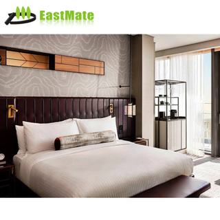 غرفة فندق تجارية مخصصة 3 4 5 نجوم مجموعة أثاث غرف النوم الخشبية الحديثة
